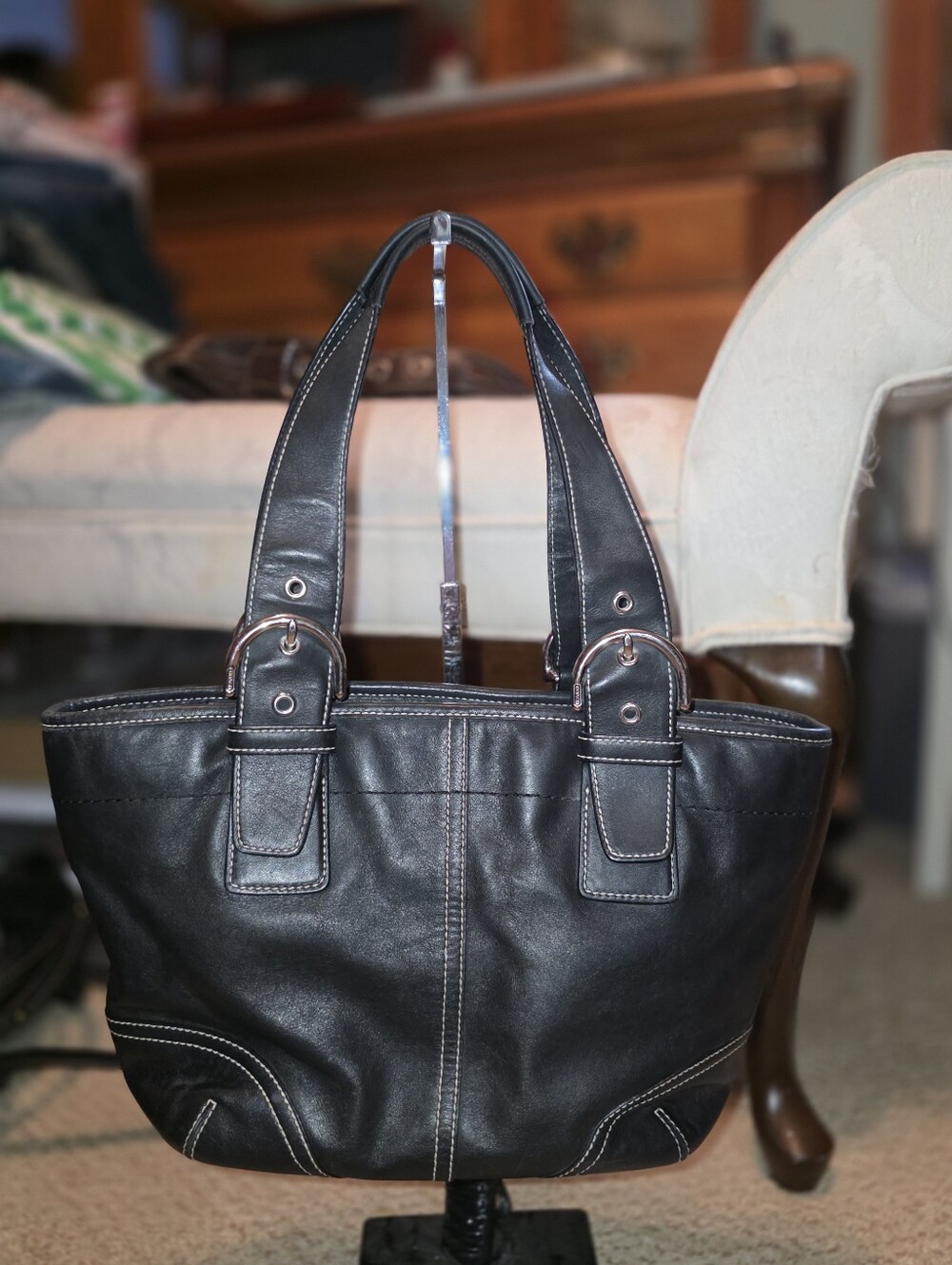 COACH BLACK Y2k SOHO TOTE LIKE NEW! - Picture 2 of 4